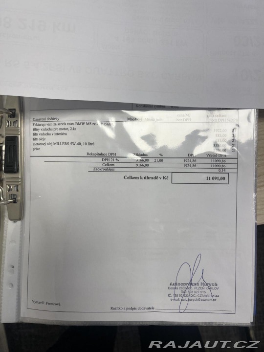 BMW M5 4.4 V8 NVISION HUD REZERV 2012