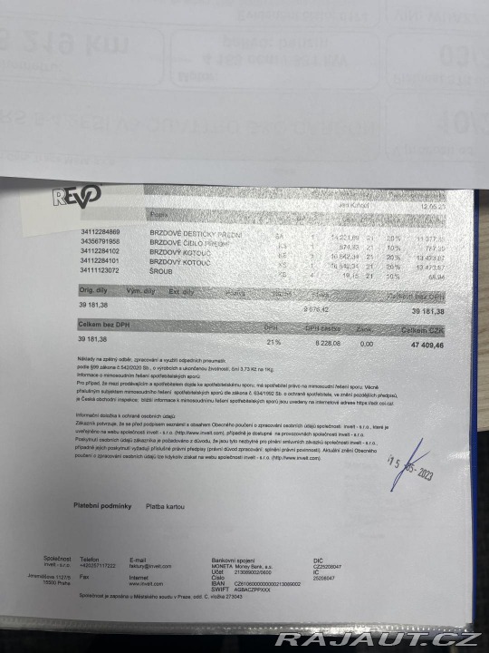 BMW M5 4.4 V8 NVISION HUD REZERV 2012