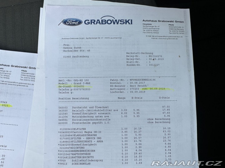 Ford Grand C-MAX 1,5TDCI 88kW TITANIUM TAŽ 2017
