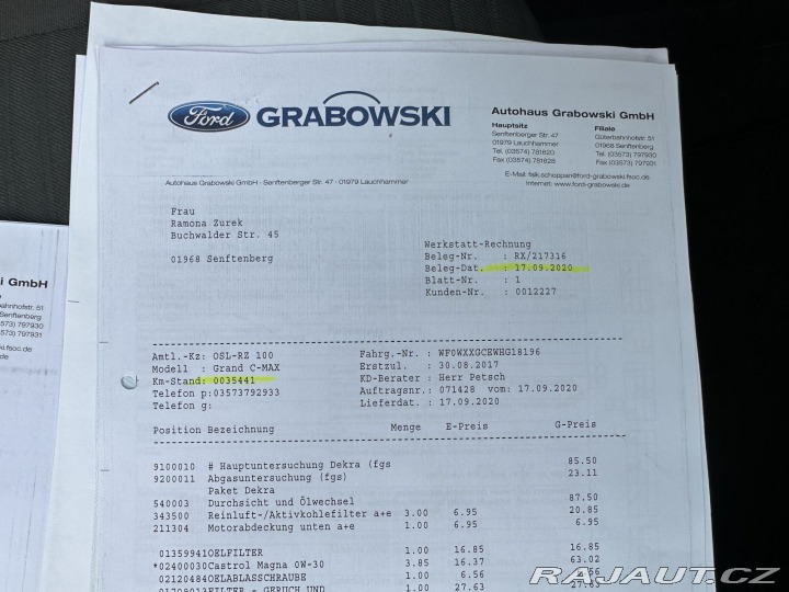 Ford Grand C-MAX 1,5TDCI 88kW TITANIUM TAŽ 2017