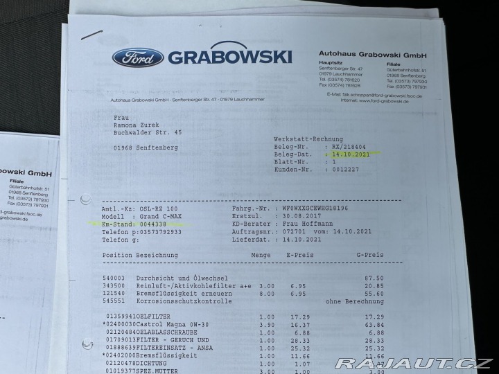 Ford Grand C-MAX 1,5TDCI 88kW TITANIUM TAŽ 2017