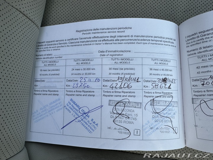 Subaru Outback 4X4 3,6i 191 KW KOLA LPG 2010