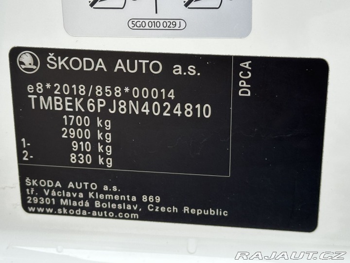 Škoda Fabia REZERVOVÁNO, 1,5TSI 110KW 2022