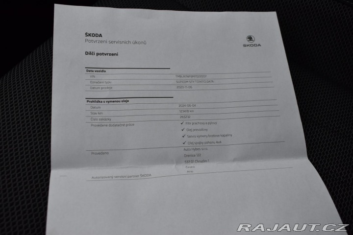 Škoda Superb 2.0 TDI REZERVACE 2020