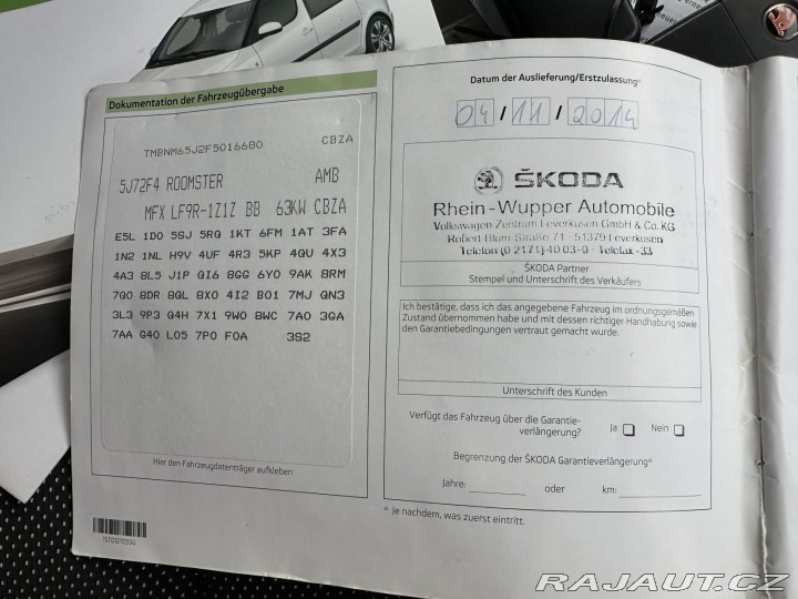 Škoda Roomster 1,2TSI 63kW NOIRE SERVISK 2014