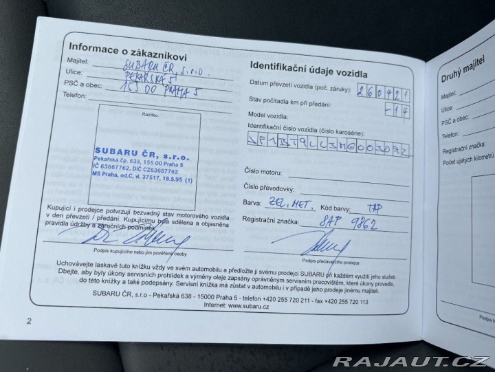 Subaru Outback 2,5i 124kW FIELD Nové ČR 2021