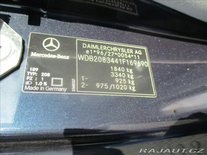 Mercedes-Benz CLK 2,0 i 150kw Kompressor Au 2000