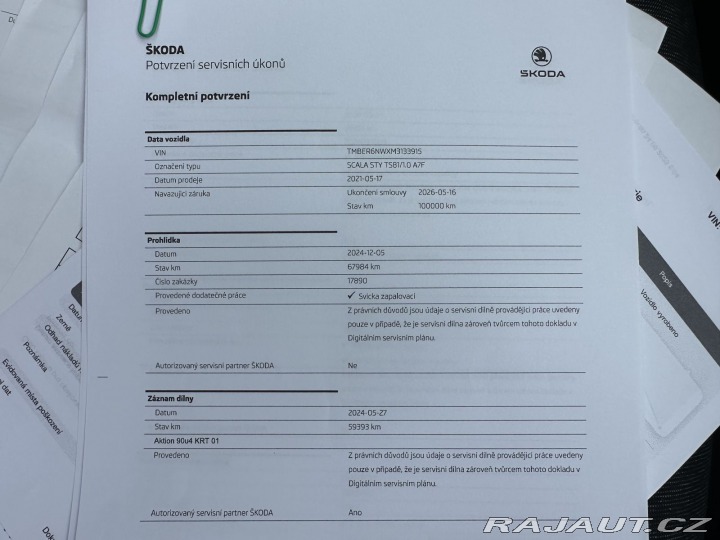 Škoda Scala 1,0TSI 81kW DSG STYLE ZÁR 2021