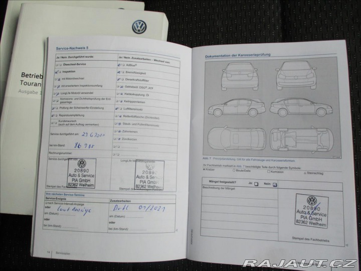 Volkswagen Touran 1,6 TDi 81kw 7sedadel Rad 2015