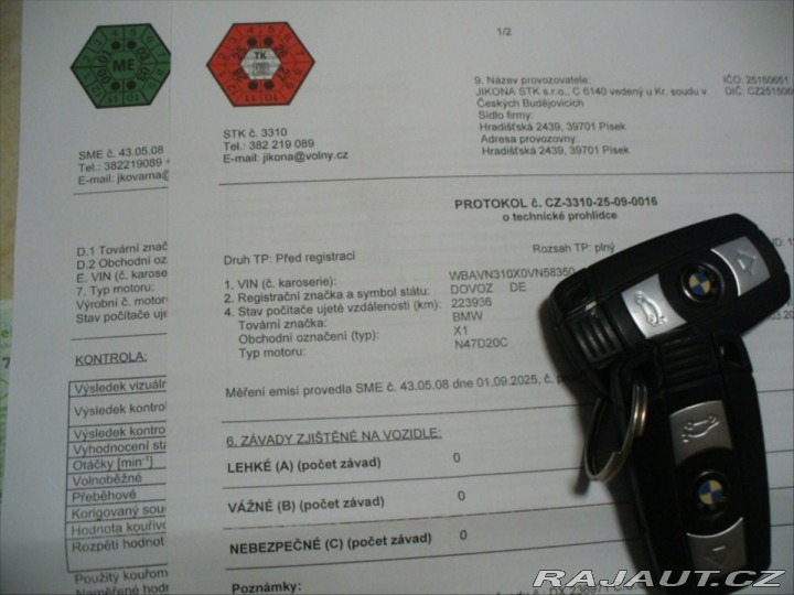 BMW X1 2,0 d, 130kW, 3/2011, n 2011