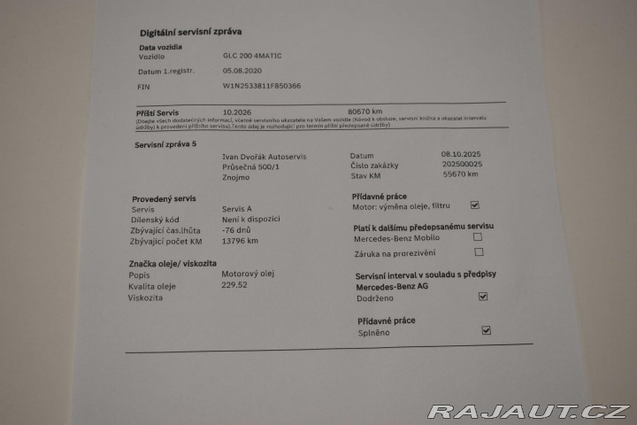 Mercedes-Benz GLC 200 4MATIC*REZERVACE* 2020