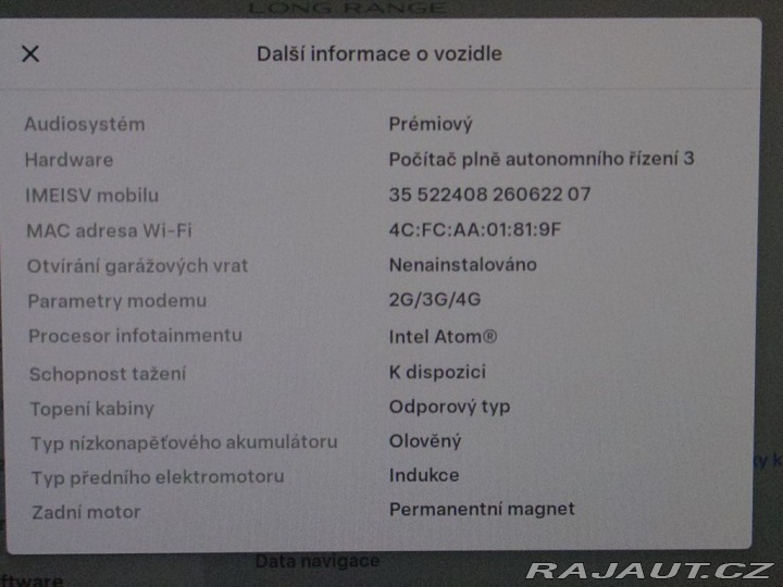 Tesla Model 3 L. Range D. Motor 366 kW 2020