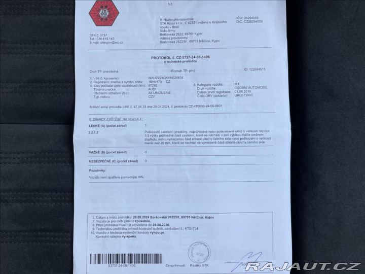 Audi A6 3,0 TDi 160kW Quattro*LED 2016
