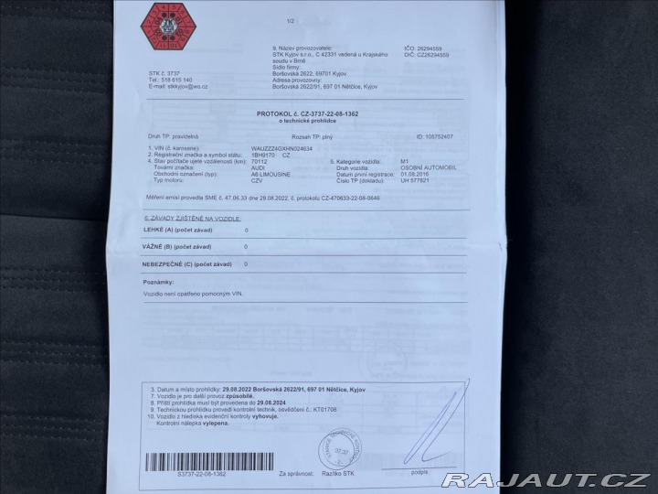 Audi A6 3,0 TDi 160kW Quattro*LED 2016