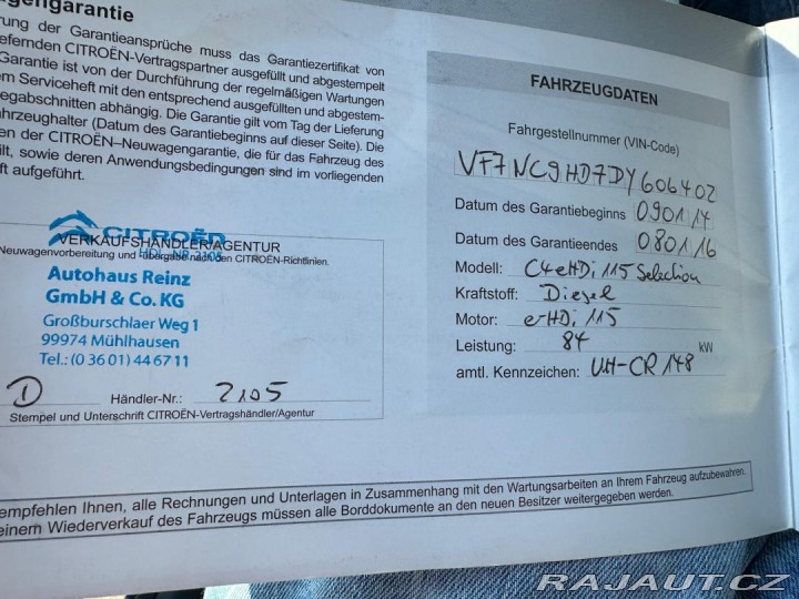 Citroën C4 1.6Hdi 84kw Selection 2014