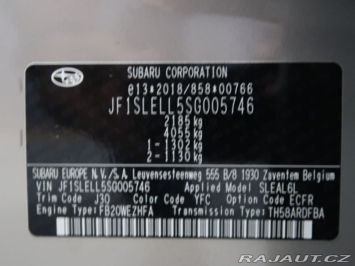 Subaru Forester TOURING  4X4. REZERVACE. 2025