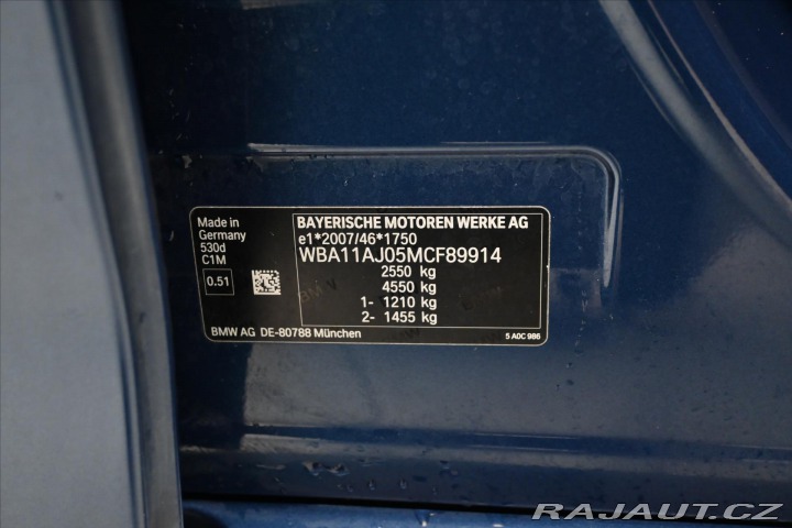 BMW 5 3,0 530d 210 kW AT8 LED Z 2020