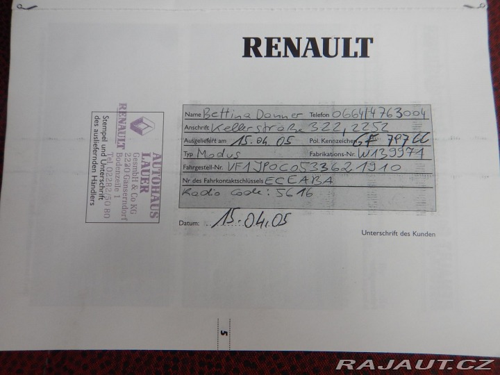 Renault Modus 1.2i, KLIMA, NOVÁ STK!!! 2005