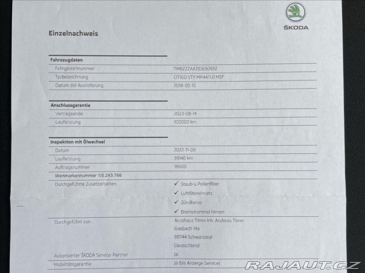 Škoda Citigo 1,0 MPi 5D Style*Klima*Vy 2018