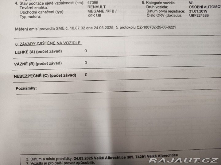 Renault Mégane 1,5DCi Intens ČR 2019