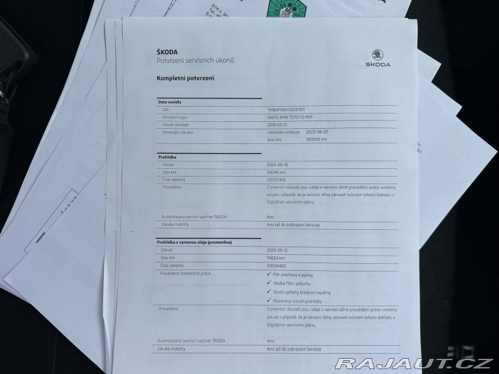 Škoda Rapid 1,0TSI 70kW 1.MAJITEL SER 2018
