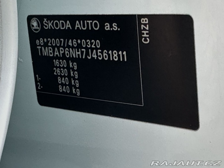 Škoda Rapid 1,0TSI 70kW 1.MAJITEL SER 2018