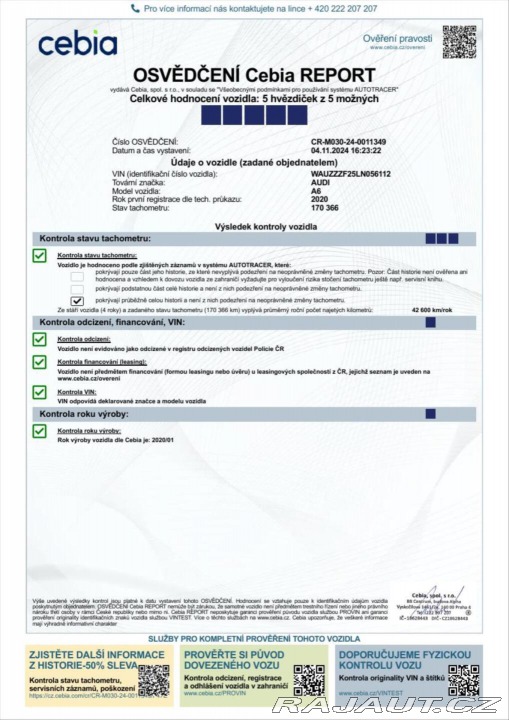 Audi A6 2,0 40 TDI 150 kW S Troni 2020