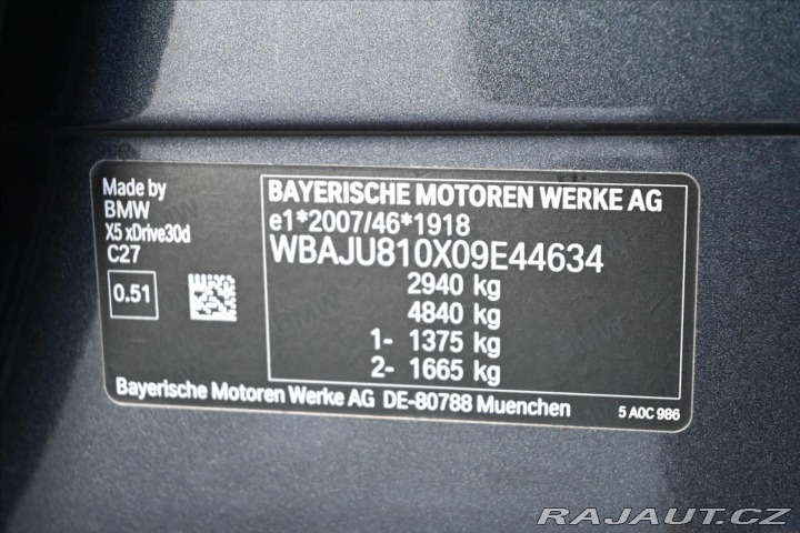 BMW X5 3,0 d xDrive 210kW AT8 *P 2020