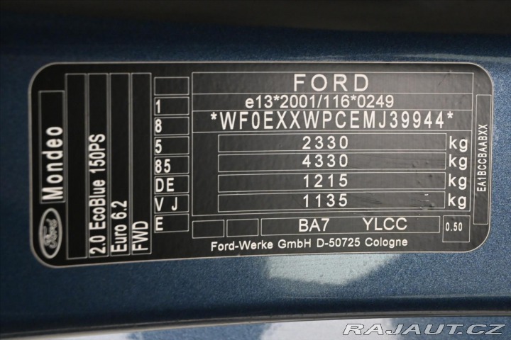 Ford Mondeo 2,0 EcoBlue 110kW AT8 Tit 2021