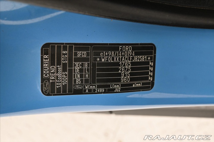 Ford Tourneo Courier 1,0 EcoBoost 74kW KLIMA T 2015