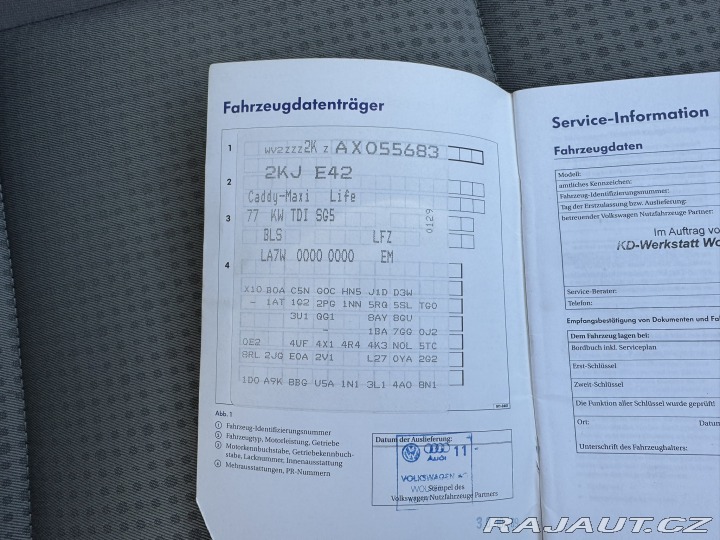 Volkswagen Caddy 1,9 TDI 77KW MAXI 7 MÍST 2009