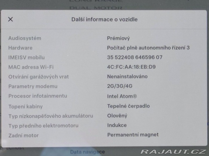 Tesla Model 3 D.M Long Range 366 kW REZ 2021
