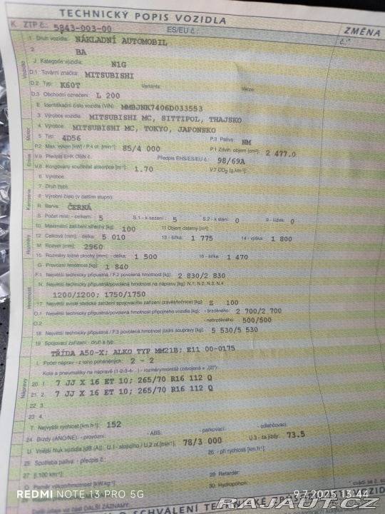 Mitsubishi L200 2005