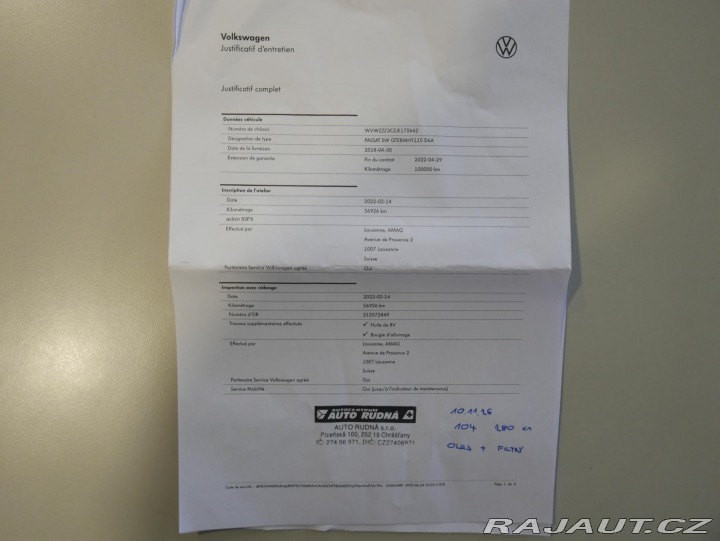 Volkswagen Passat 1,4 TSI GTE REZERVACE 2018