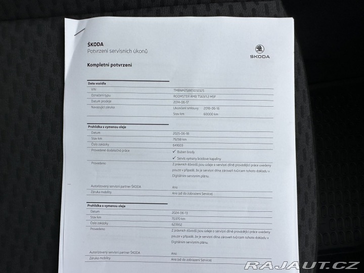 Škoda Roomster 1,2TSI 63kW AMBITION SERV 2014