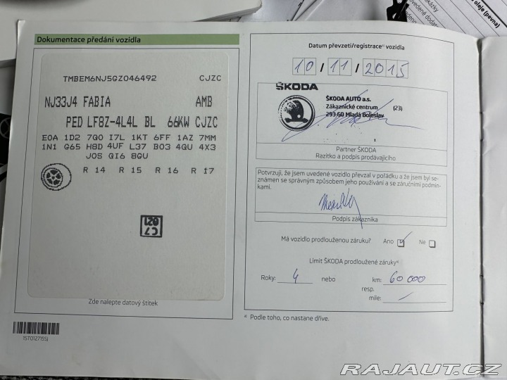 Škoda Fabia 1,2TSI 66kW TAŽNÉ 1.MAJIT 2015