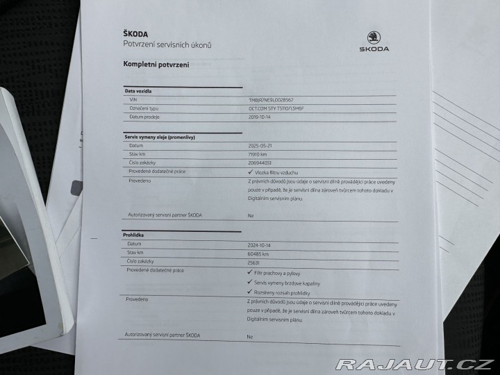 Škoda Octavia 1,5TSI 110kW SOLEIL 1.MAJ 2019