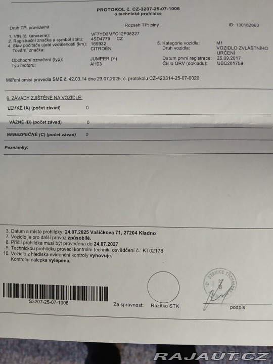 Citroën Jumper 2,0 Obytná vestavba 2017