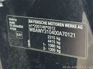 BMW X3 2,0d 135kW x-Drive AT SER 2012