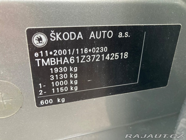 Škoda Octavia 1,6   MPi Ambiente+, jede 2008