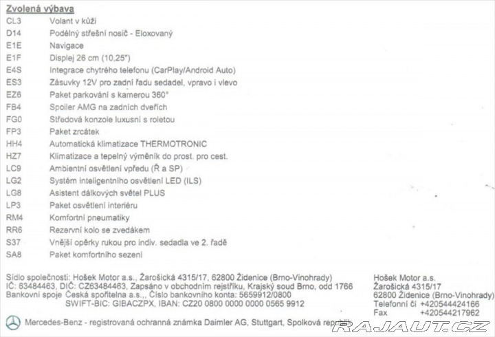 Mercedes-Benz V 300d L 4-Matic 7míst LED* 2022