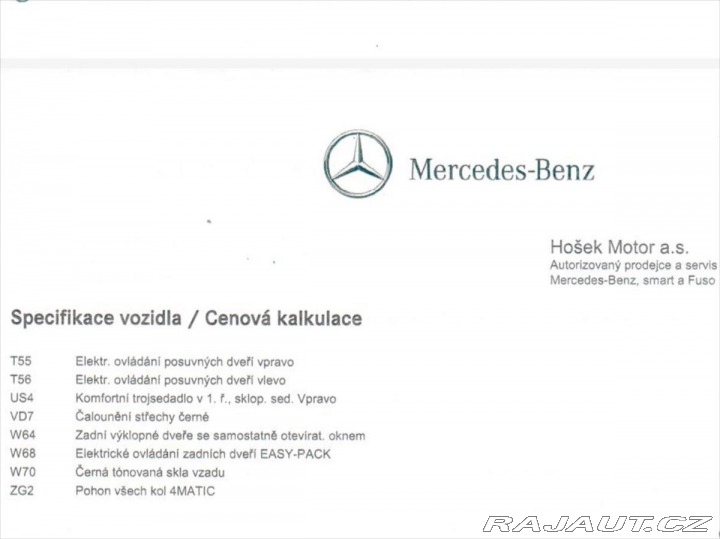 Mercedes-Benz V 300d L 4M REZERVACE! 2022
