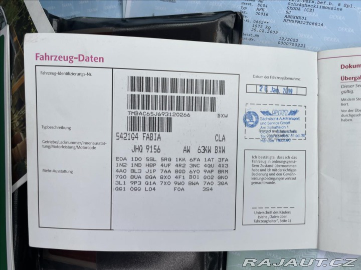 Škoda Fabia 1,4 i 16V 63kw ESP, Klima 2009
