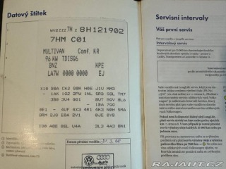 Volkswagen Multivan 2.5Tdi 96kw 2008