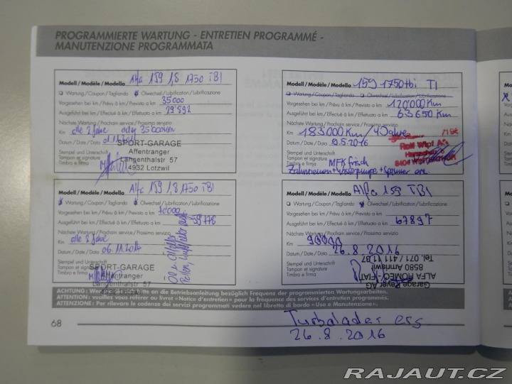 Alfa Romeo 159 SW 1,8TBi Ti REZERVACE 2009