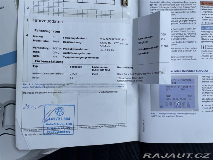 Volkswagen Caddy 2,0 TDi 103kw MAXI SOCCER 2014