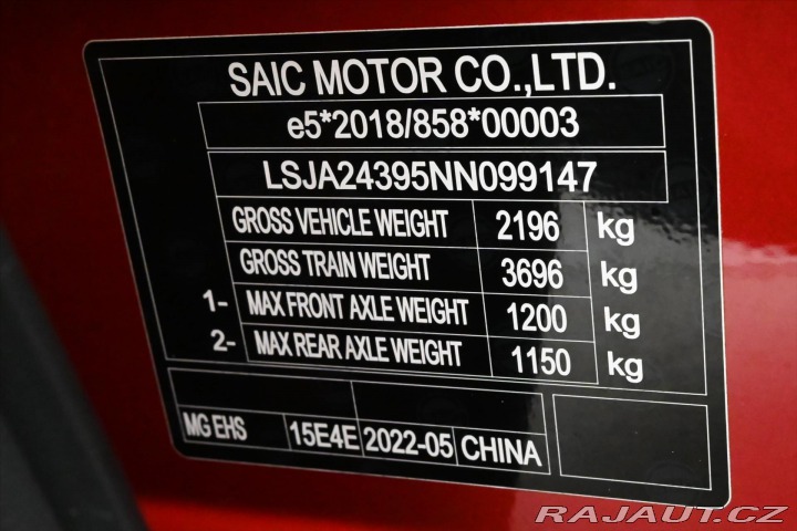 MG Ostatní modely EHS 1,5 TGI Plug-in Hybrid 11 2022