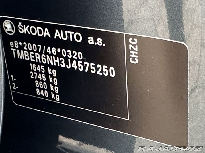 Škoda Rapid 1,0TSI 81kW 1.MAJITEL SER 2018