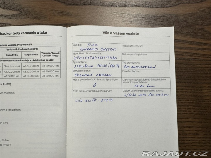 Ford Tourneo Custom 2,0 170PS L2 Active A/T 2025