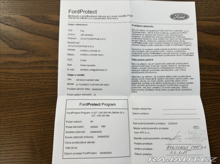 Ford Tourneo Custom 2,0 170PS L2 Active A/T 2025